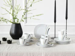 Creatable Geschirrset|Square - Kaffeeservice 18-tlg - Orchidee