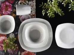 Creatable Geschirrset|Square - Kombiservice 16-tlg - Weiss
