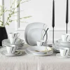 Creatable Geschirrset|Square - Kombiservice 30-tlg - Weiss