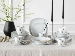 Creatable Geschirrset|Square - Kombiservice 30-tlg - Weiss