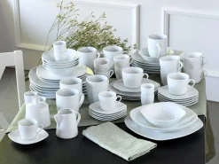 Creatable Geschirrset|Square - Kombiservice 62-tlg - Weiss