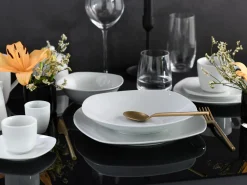 Creatable Geschirrset|Square - Kombiservice 62-tlg - Weiss