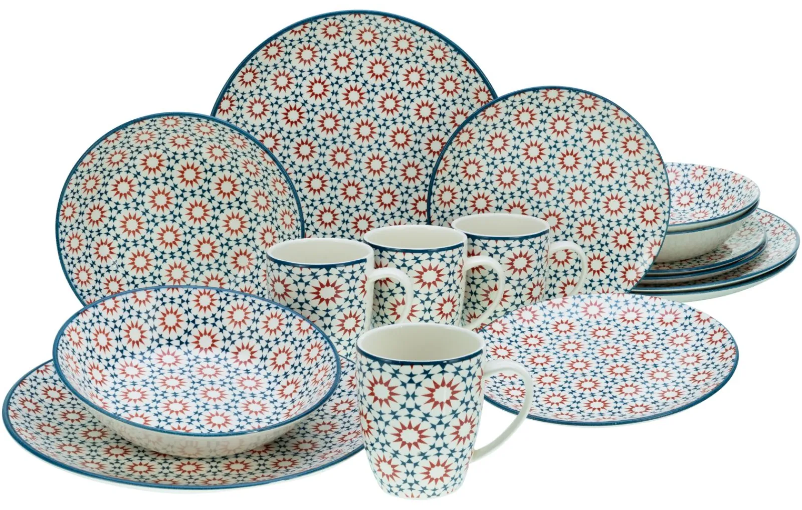 Creatable Geschirrset|Stella - Kombiservice 16-tlg - bunt