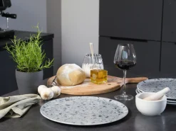 Creatable Geschirrset|Teller|Stone Collection - Pizzateller 4-tlg - Bunt