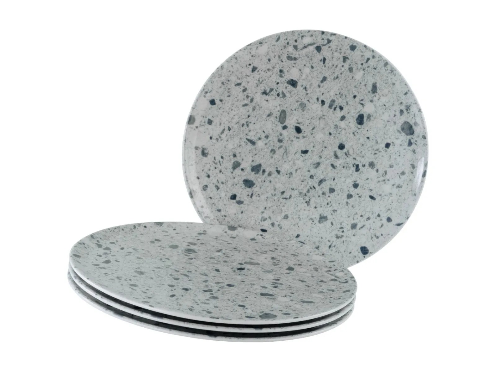 Creatable Geschirrset|Teller|Stone Collection - Pizzateller 4-tlg - Bunt