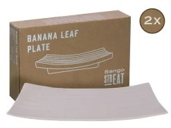 Creatable Geschirrset|Streat Food - Banana Leaf 2-tlg - Schwarz