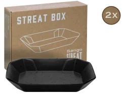 Creatable Geschirrset|Streat Food - Box 2-tlg - Schwarz