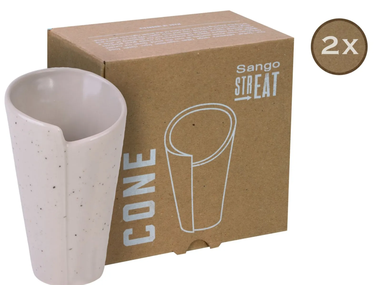 Creatable Geschirrset|Streat Food - Cone 2-tlg - Schwarz