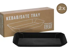 Creatable Geschirrset|Streat Food - Tray Kebab 2-tlg - Schwarz