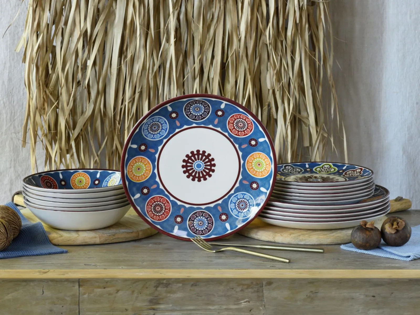 Creatable Geschirrset|Teller|Sumaya - Kombiservice 18-tlg - Red
