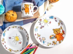 Creatable Geschirrset|Teddy - Kinderservice 3-tlg - Weiss