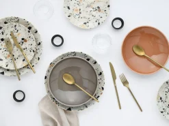 Creatable Geschirrset|Teller|Terrazzo - Tellerset 12-tlg - Mix