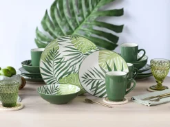 Creatable Geschirrset|Tropicana - Kombiservice 16-tlg - Grün