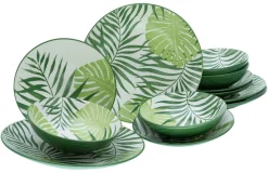 Creatable Geschirrset|Teller|Tropicana - Tellerset 12-tlg - Grün