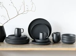 Creatable Geschirrset|Uno - Kombiservice 16-tlg - Black