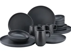 Creatable Geschirrset|Uno - Kombiservice 16-tlg - Black