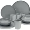 Creatable Geschirrset|Uno - Kombiservice 16-tlg - Grau