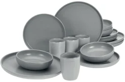 Creatable Geschirrset|Uno - Kombiservice 16-tlg - Grau