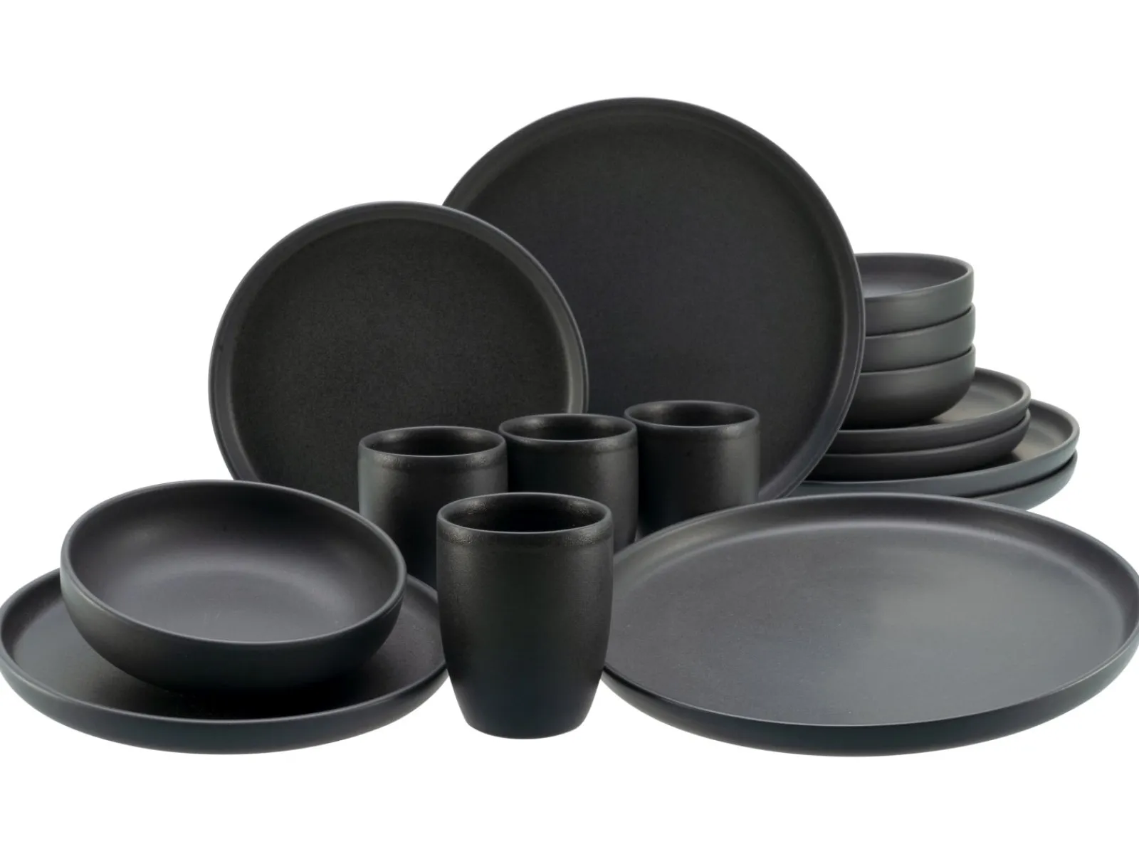 Creatable Geschirrset|Uno - Kombiservice 16-tlg - Grau
