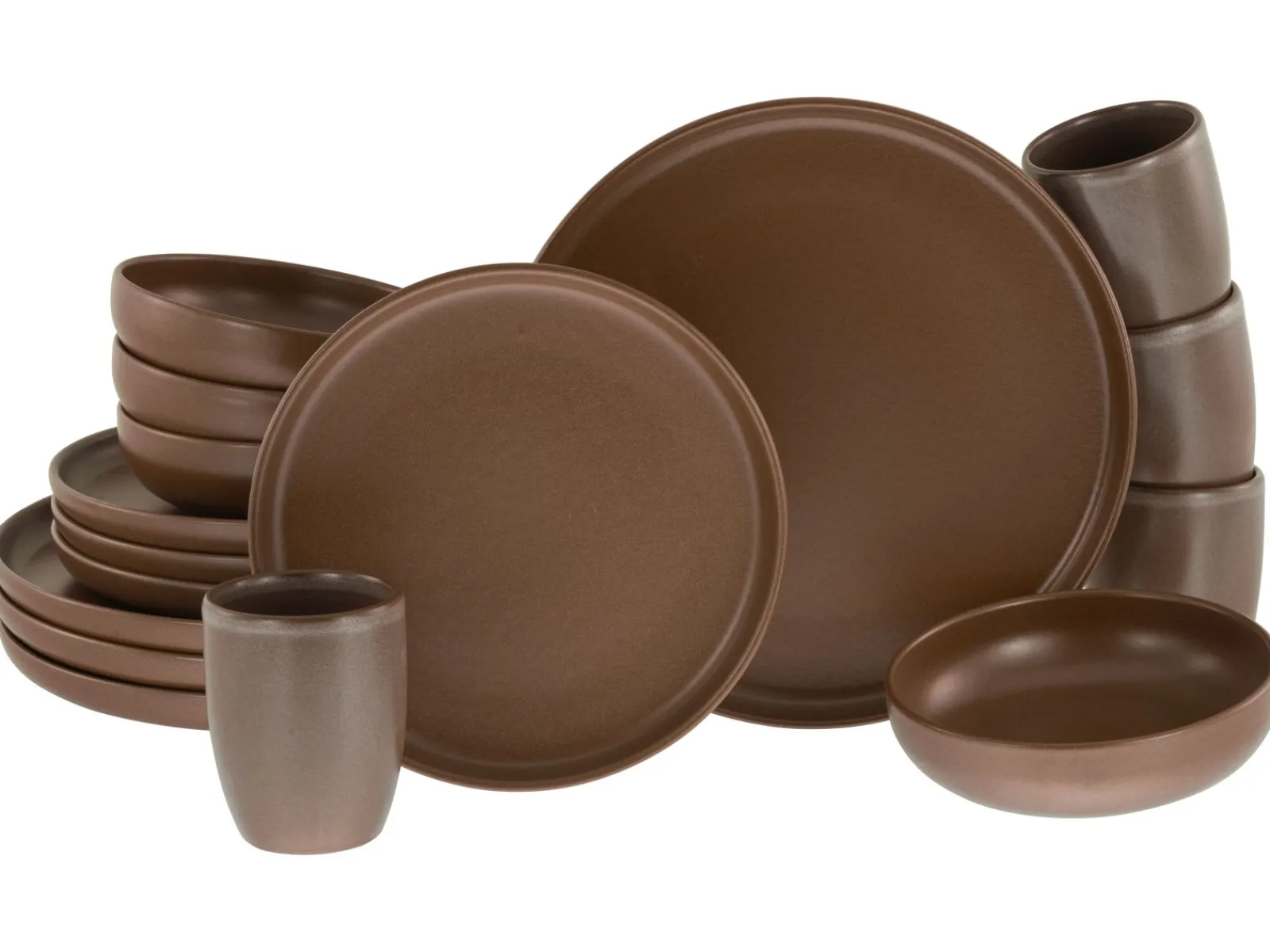 Creatable Geschirrset|Uno - Kombiservice 16-tlg - Grau