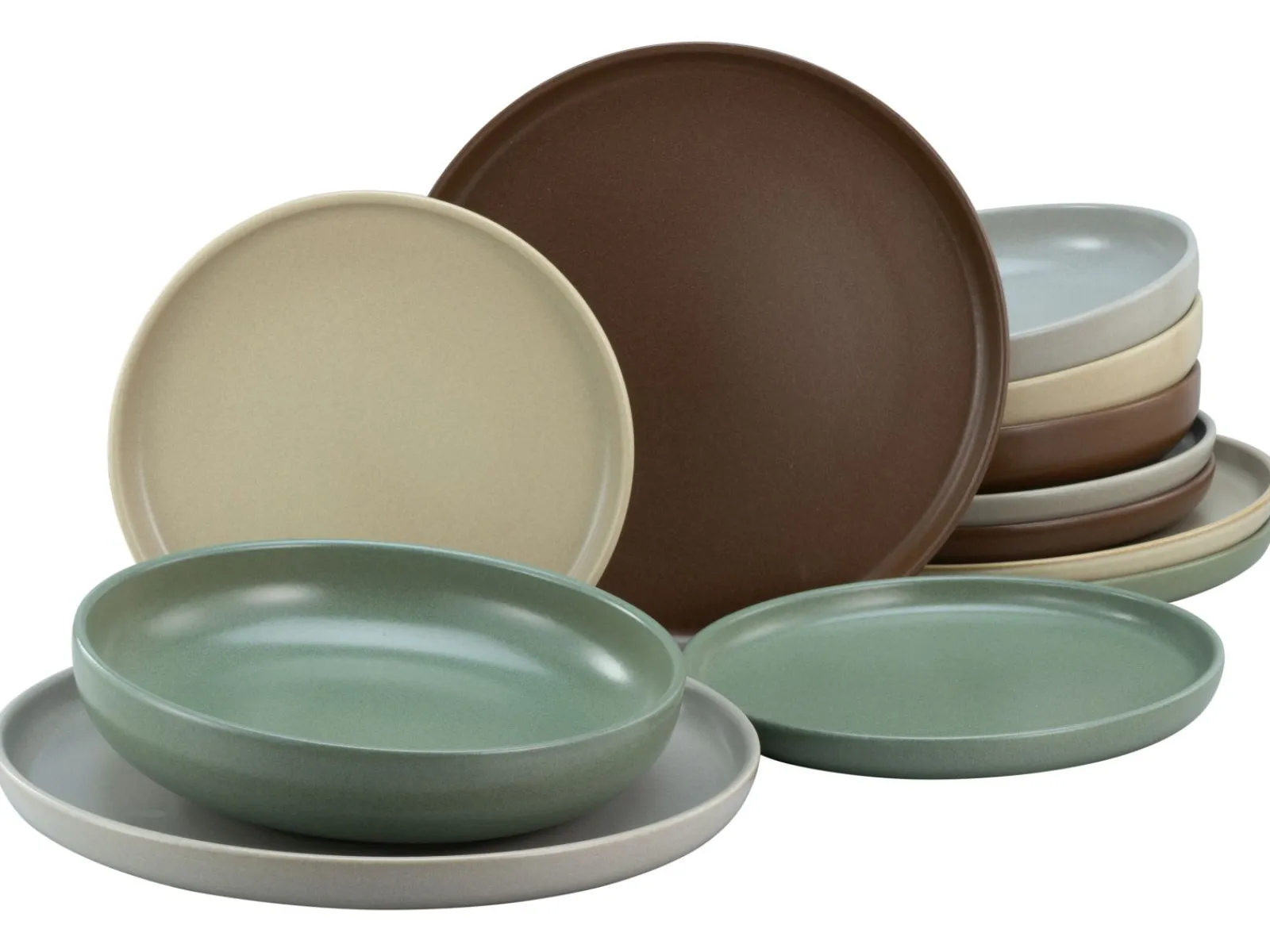 Creatable Geschirrset|Teller|Uno - Tellerset 12-tlg - Black