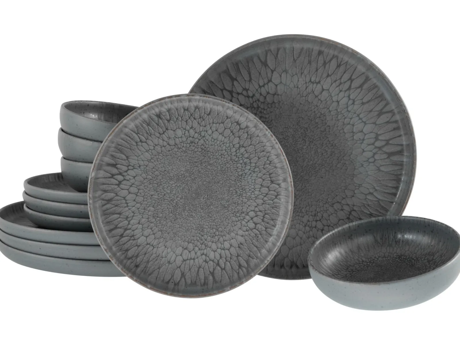 Creatable Geschirrset|Teller|Uno - Tellerset 12-tlg - Offwhite