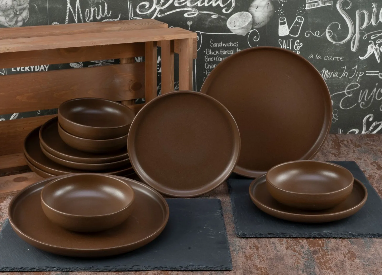 Creatable Geschirrset|Teller|Uno - Tellerset 12-tlg - Offwhite