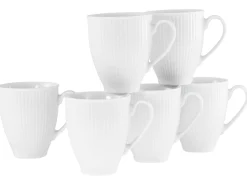Creatable Becher & Tassen|Geschirrset|Valencia - Becherset 6-tlg, Valencia - Kaffeebecher 6-tlg - Weiss