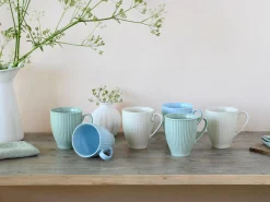 Creatable Becher & Tassen|Geschirrset|Valencia - Becherset 6-tlg, Valencia - Kaffeebecher 6-tlg - Weiss