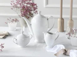 Creatable Geschirrset|Valencia - Kaffeegarnitur 3-tlg - Weiss