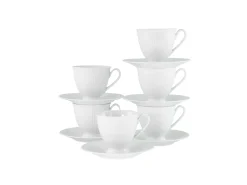 Creatable Geschirrset|Valencia - Kaffeeservice 12-tlg - Weiss