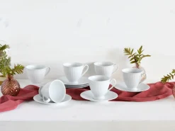 Creatable Geschirrset|Valencia - Kaffeeservice 12-tlg - Weiss