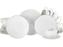 Creatable Geschirrset|Valencia - Kombiservice 30-tlg - Weiss