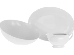 Creatable Geschirrset|Valencia - Servierset 3-tlg - Weiss