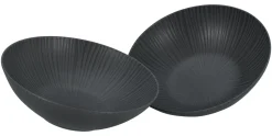 Creatable Bowls & Schüsseln|Geschirrset|Vesuvio - Salatschüssel 2-tlg - Schwarz