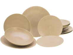 Creatable Geschirrset|Teller|Vesuvio - Tellerset 12-tlg - Schwarz