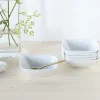 Creatable Bowls & Schüsseln|Geschirrset|Victoria - Müslischale 6-tlg - Weiss