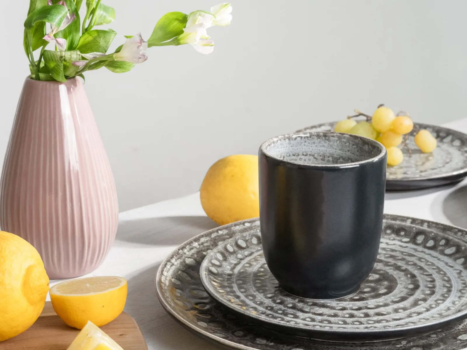 Creatable Geschirrset|Villa Romana - Kombiservice 16-tlg - Stein