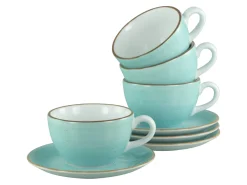 Creatable Geschirrset|Vintage Nature - Cappuccino Set 8-tlg - bunt