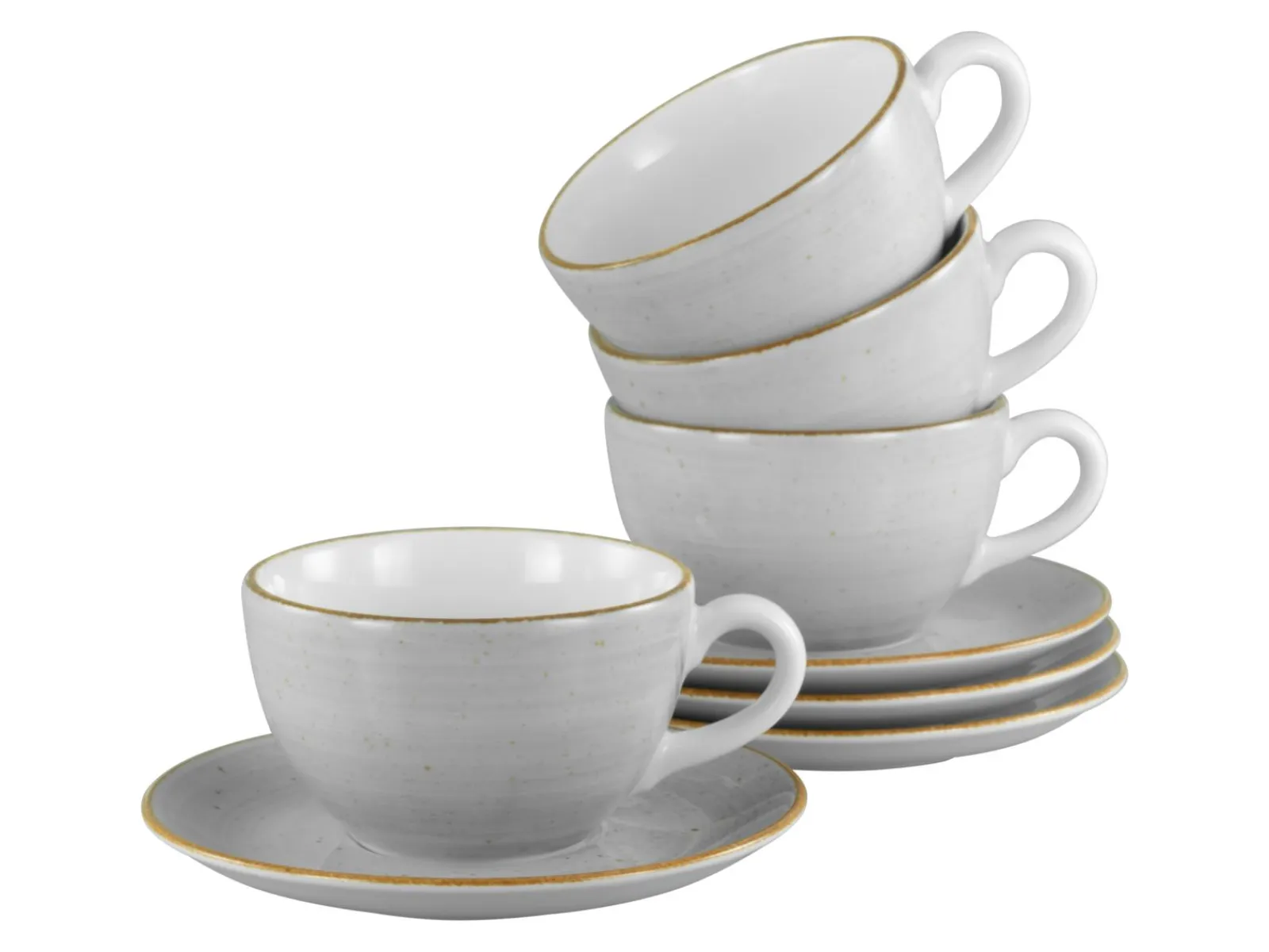 Creatable Geschirrset|Vintage Nature - Cappuccino Set 8-tlg - bunt