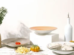 Creatable Pizza & Pasta|Geschirrset|Vintage Nature - Pastateller 4-tlg - Weiss