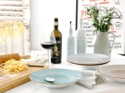 Creatable Pizza & Pasta|Geschirrset|Vintage Nature - Pastateller 4-tlg - Weiss