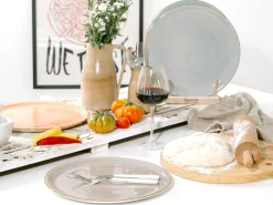 Creatable Pizza & Pasta|Geschirrset|Vintage Nature - Pizzateller 4-tlg - Weiss