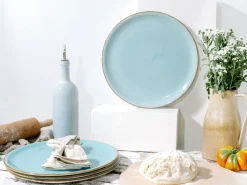 Creatable Pizza & Pasta|Geschirrset|Vintage Nature - Pizzateller 4-tlg - Weiss