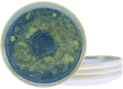 Creatable Geschirrset|Teller|Yuki - Brotteller 4-tlg - Grün-blau
