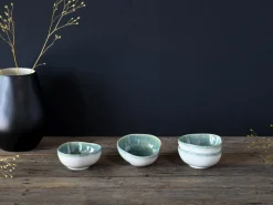 Creatable Bowls & Schüsseln|Geschirrset|Yuki - Dipping Bowl 4-tlg - Grün-blau