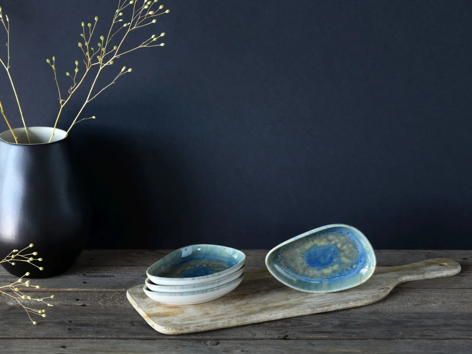 Creatable Bowls & Schüsseln|Geschirrset|Yuki - Schale 4-tlg - Grün-blau